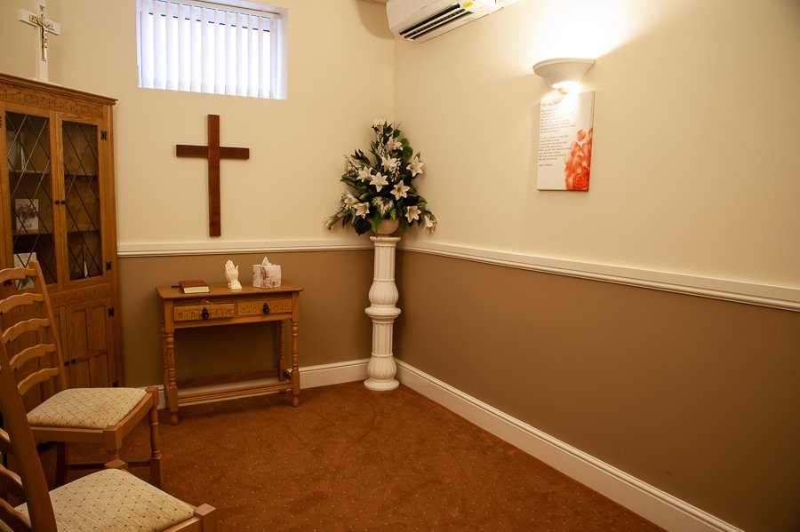 Halliwell Heath Hayes funeral home chapel of rest